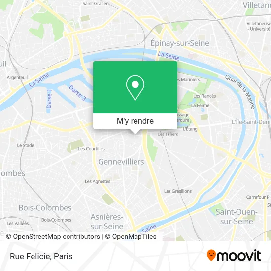 Rue Felicie plan