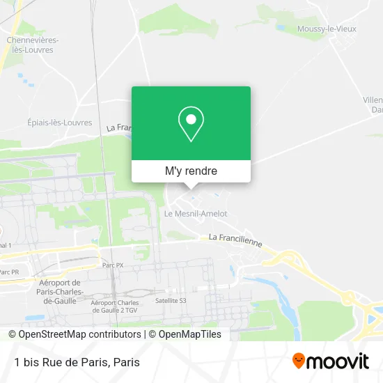 1 bis Rue de Paris plan