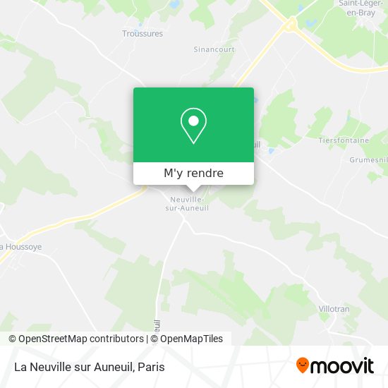 La Neuville sur Auneuil plan