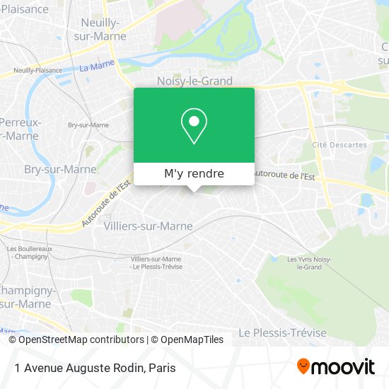 1 Avenue Auguste Rodin plan