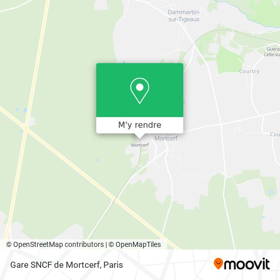 Gare SNCF de Mortcerf plan