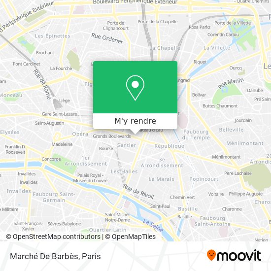 Marché De Barbès plan