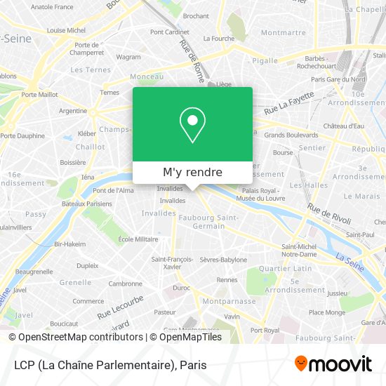 LCP (La Chaîne Parlementaire) plan