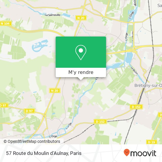57 Route du Moulin d'Aulnay plan