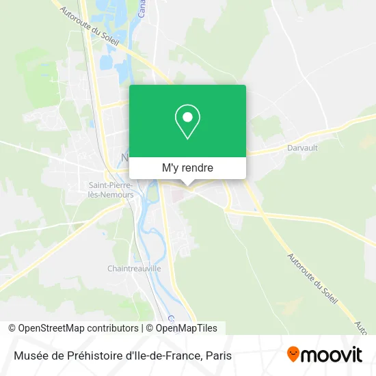 Musée de Préhistoire d'Ile-de-France plan