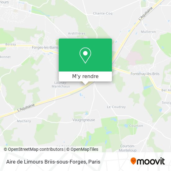 Aire de Limours Briis-sous-Forges plan