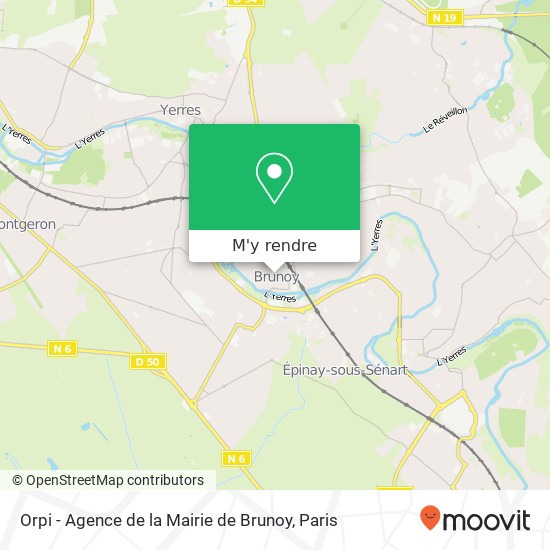 Orpi - Agence de la Mairie de Brunoy plan