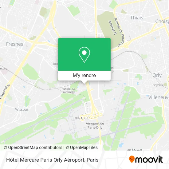 Hôtel Mercure Paris Orly Aéroport plan