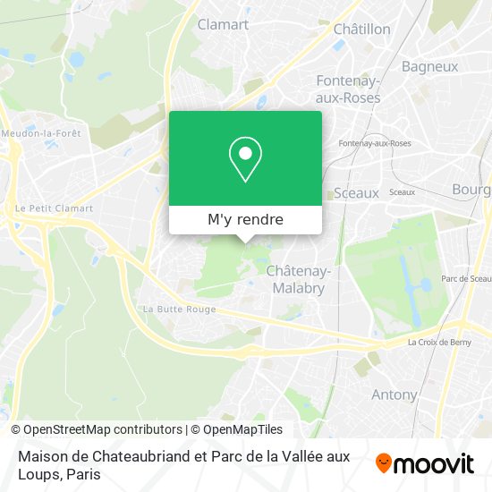 Comment Aller A Maison De Chateaubriand Et Parc De La Vallee Aux Loups A Chatenay Malabry En Bus Rer Ou Metro Moovit