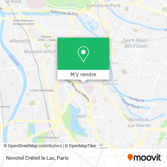 Novotel Créteil le Lac plan