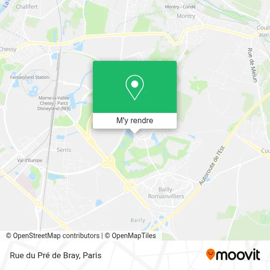 Rue du Pré de Bray plan