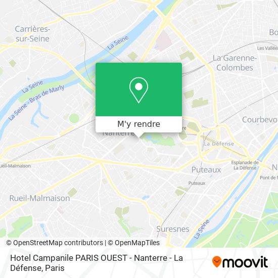 Hotel Campanile PARIS OUEST - Nanterre - La Défense plan