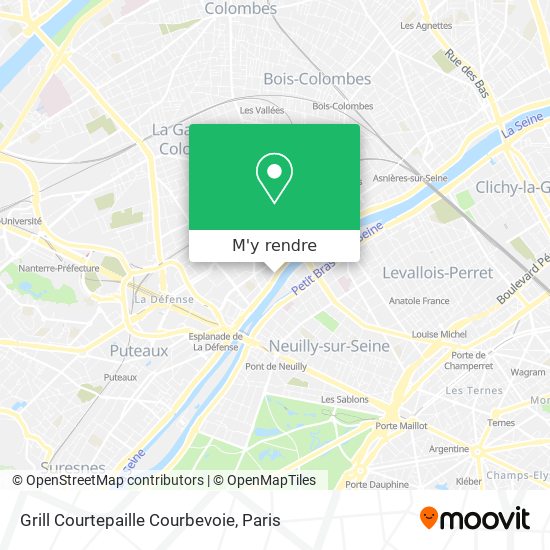 Grill Courtepaille Courbevoie plan