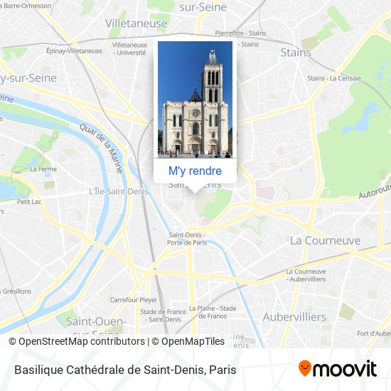 Basilique Cathédrale de Saint-Denis plan