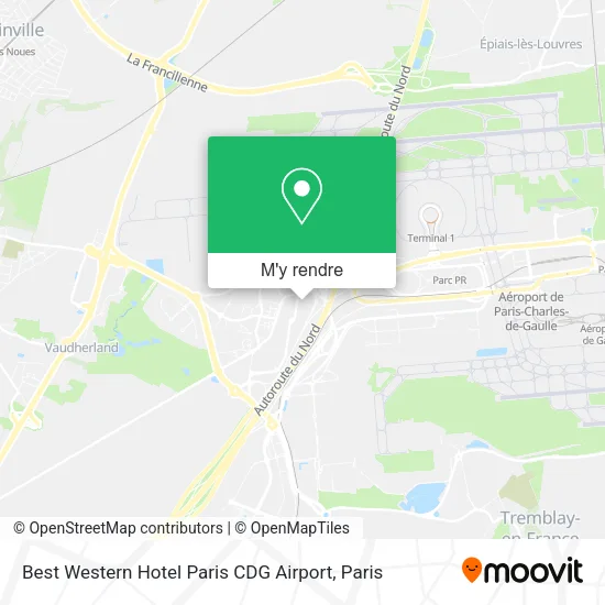 Best Western Hotel Paris CDG Airport plan