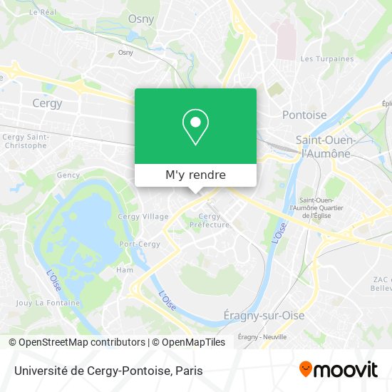 Université de Cergy-Pontoise plan