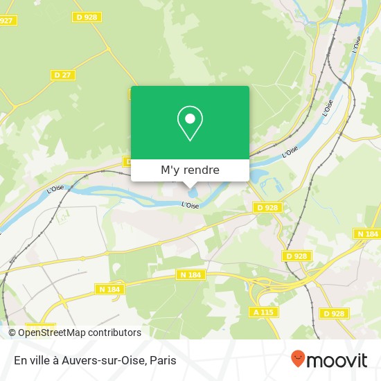 En ville à Auvers-sur-Oise plan