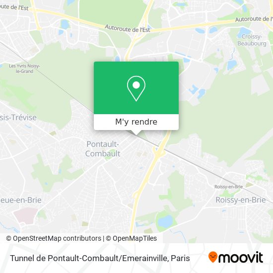 Tunnel de Pontault-Combault / Emerainville plan