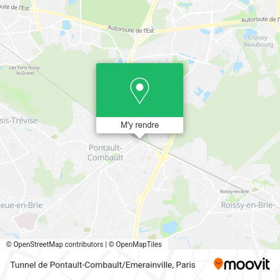 Tunnel de Pontault-Combault / Emerainville plan
