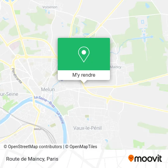 Route de Maincy plan