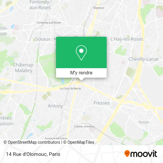 14 Rue d'Olomouc plan
