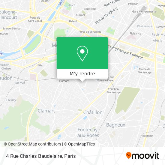 4 Rue Charles Baudelaire plan