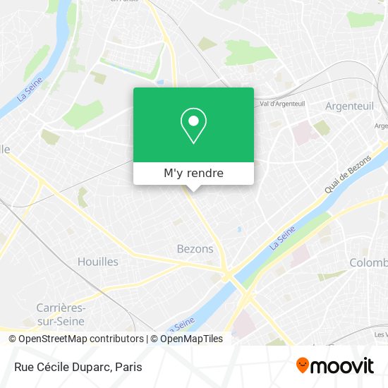 Rue Cécile Duparc plan