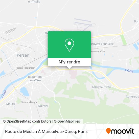 Route de Meulan À Mareuil-sur-Ourcq plan