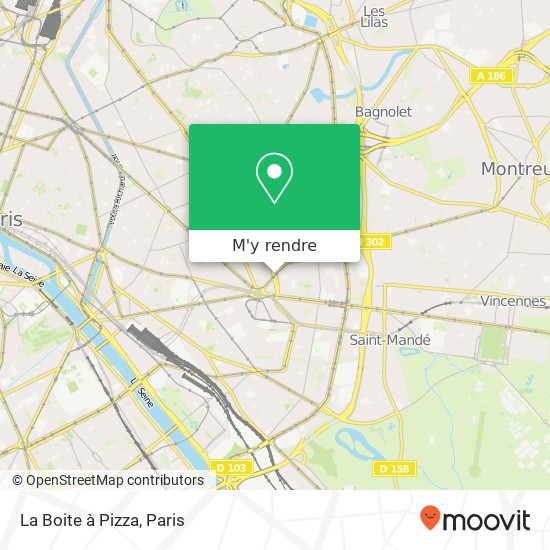 La Boite à Pizza plan