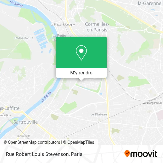 Rue Robert Louis Stevenson plan