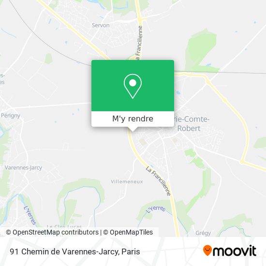 91 Chemin de Varennes-Jarcy plan