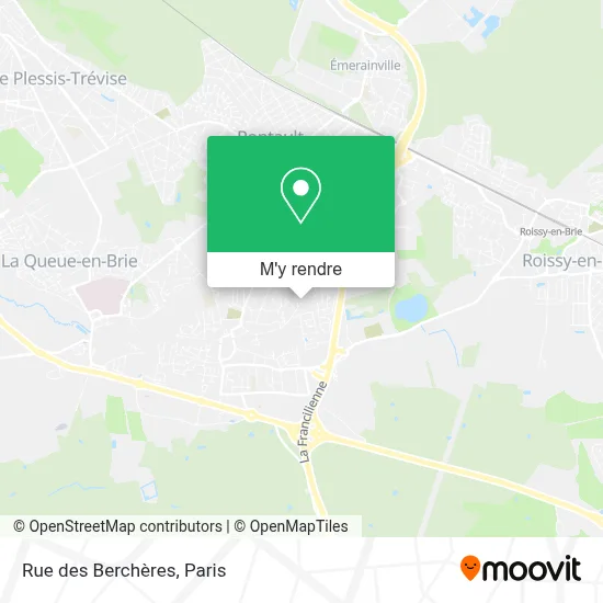 Rue des Berchères plan