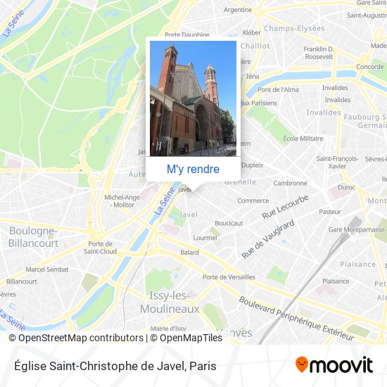 Église Saint-Christophe de Javel plan