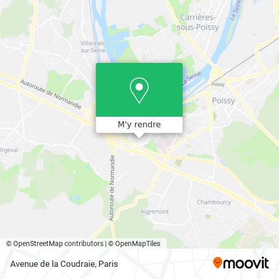 Avenue de la Coudraie plan