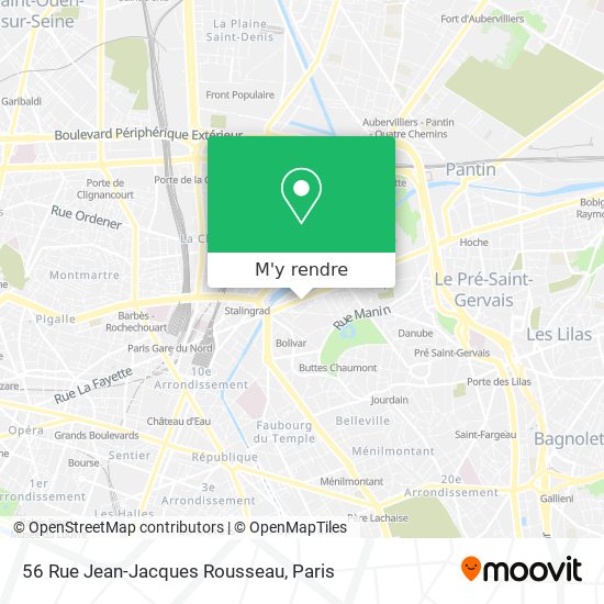 56 Rue Jean-Jacques Rousseau plan