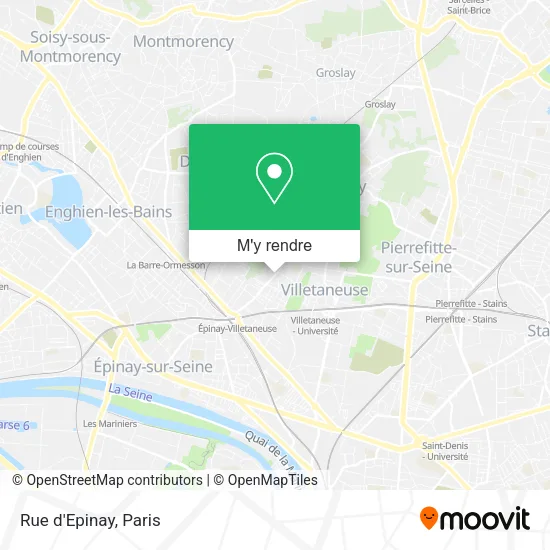 Rue d'Epinay plan