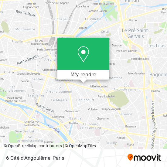 6 Cité d'Angoulême plan