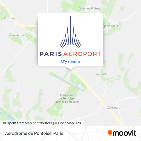 Aérodrome de Pontoise plan