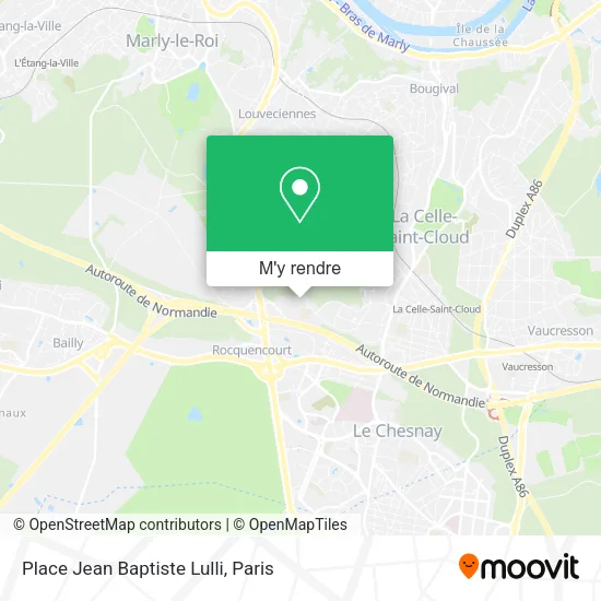 Place Jean Baptiste Lulli plan