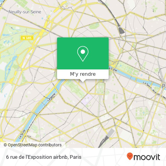 6 rue de l'Exposition airbnb plan