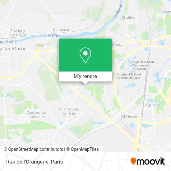 Rue de l'Orangerie plan