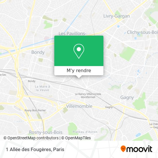 1 Allée des Fougères plan