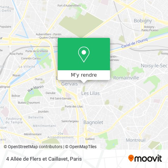 4 Allée de Flers et Caillavet plan