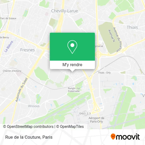 Rue de la Couture plan