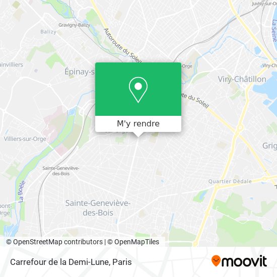Carrefour de la Demi-Lune plan