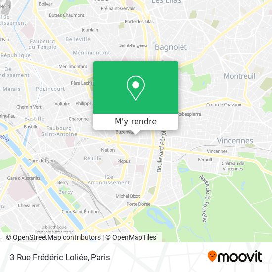 3 Rue Frédéric Loliée plan