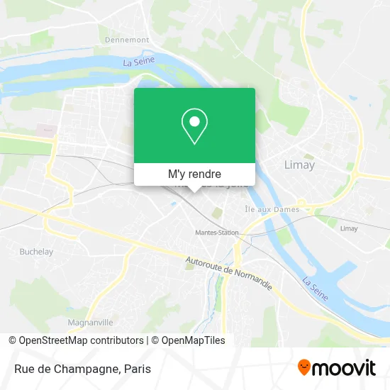 Rue de Champagne plan