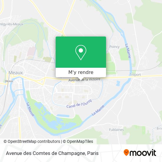 Avenue des Comtes de Champagne plan