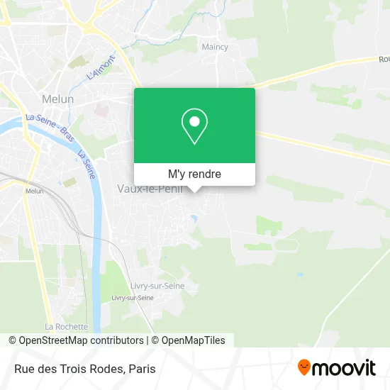 Rue des Trois Rodes plan