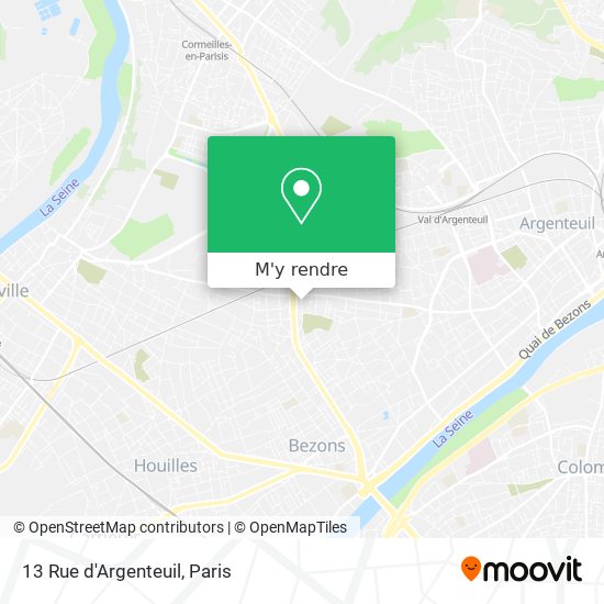 13 Rue d'Argenteuil plan